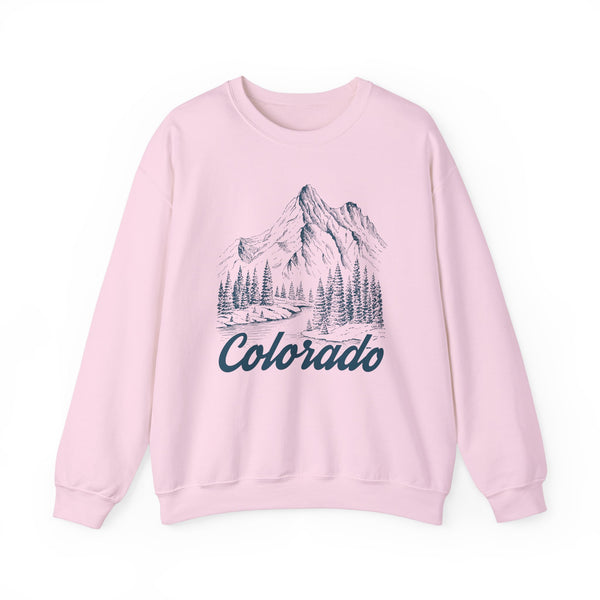 Colorado Sweatshirt - Mountain Illustration Graphic Crewneck