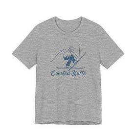 Buy athletic-heather Crested Butte, Colorado T Shirt - Vintage Ski Graphic Tee