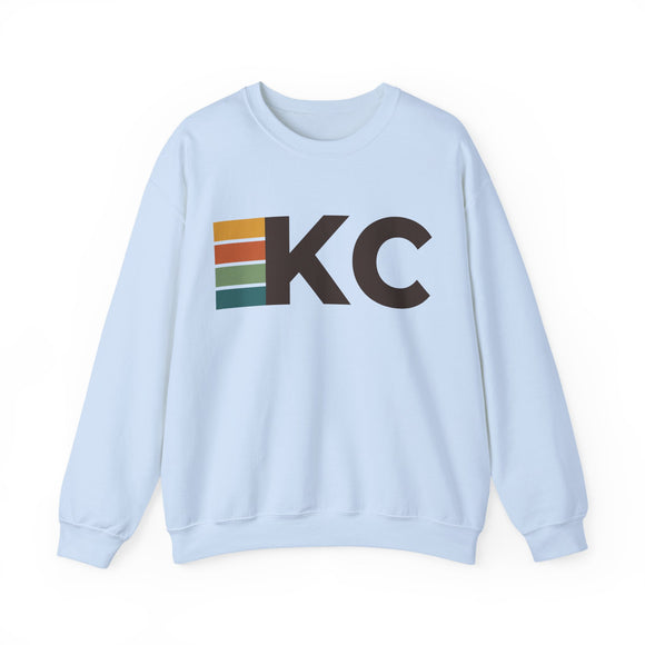 Kansas City, Missouri KC Retro Stripe Sweatshirt