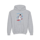 Park City, Utah Youth Hoodie - Skiing Snowman Kids Park City Hooded Sweatshirt-2