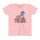 Tulum, Mexico Youth Shirt - Retro Palm Tree Tulum Kid's T-Shirt-3