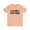 Retro Utah T-shirt, Mountain Tee, Vintage Utah Unisex Jersey Shirt, Outdoor Hiking Apparel