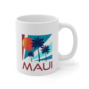 Maui, Hawaii Mug - Retro 11oz Ceramic Maui Mug-1