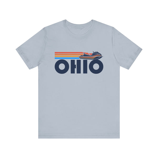 Ohio T Shirt - Retro Jetski PWC Graphic Ohio Tee