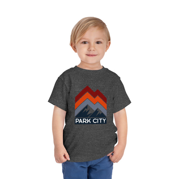 Park City, Utah Toddler T-Shirt - Retro Palm Tree Toddler Park City Shirt