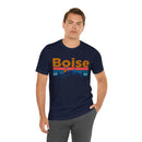 Boise, Idaho Shirt - Mountain Sunset Unisex Boise T-Shirt-92
