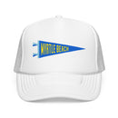 Myrtle Beach, South Carolina Pennant Trucker Hat — Retro Flag Foam Cap-5