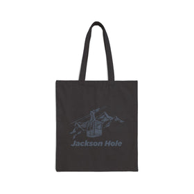 Jackson Hole, Wyoming Cotton Canvas Tote Bag - 15