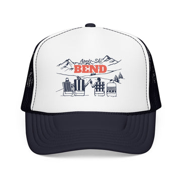 Bend, Oregon Après-ski Trucker Hat — Foam Mesh Cap