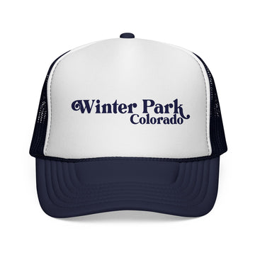 Buy dark-navy Winter Park, Colorado Retro Trucker Hat