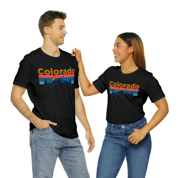 Colorado T-Shirt - Mountain Sunset Unisex Colorado Shirt
