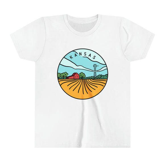 Kansas Youth T-Shirt - Unisex Kids Kansas Shirt