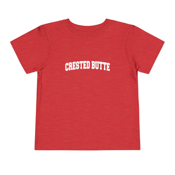 Buy heather-red Crested Butte, Colorado Toddler Graphic Tee - Kids Crested Butte Vacation T-Shirt