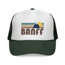 Banff, Canada Retro Mountains Trucker Hat - Vintage Style Banff Cap-2