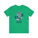 Alta, Utah T-Shirt - Skeleton Skier Unisex Alta Shirt-4