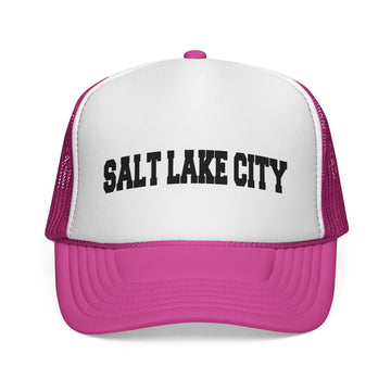 Buy pink Salt Lake City, Utah Collegiate Style Trucker Hat