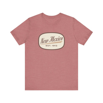 Buy heather-mauve New Mexico T-Shirt - Retro Unisex New Mexico Shirt