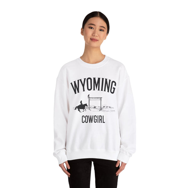 Wyoming Sweatshirt - Wyoming Cowgirl Graphic Crewneck