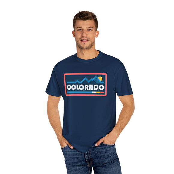 Colorado Graphic Tee, Comfort Colors Retro Mountain Unisex T shirt