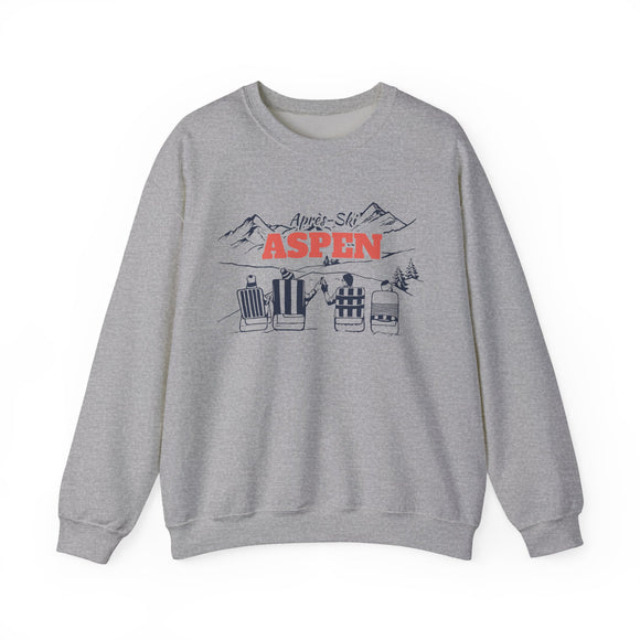 Aspen, Colorado Sweatshirt Après-Ski Crewneck - Mountain Ski Lodge Design