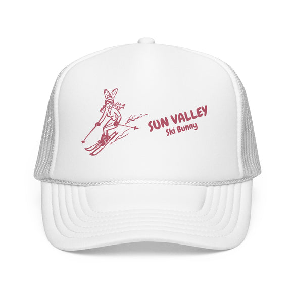Sun Valley, Idaho Ski Bunny Foam Trucker Hat