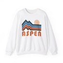 Aspen, Colorado Sweatshirt Retro Mountains, Aspen Unisex Graphic Crewneck-1