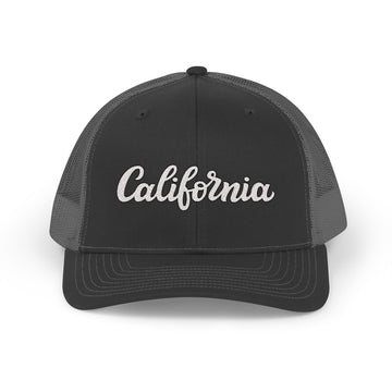 California Snapback Trucker Cap - Embroidered California Hat