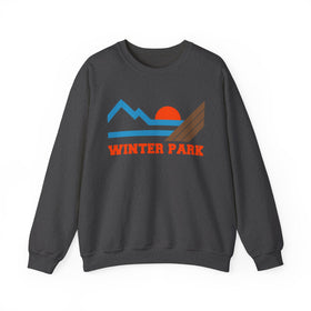 Buy dark-heather Winter Park, Colorado Sweatshirt - Mountain Winter Park Crewneck Sweatshirt