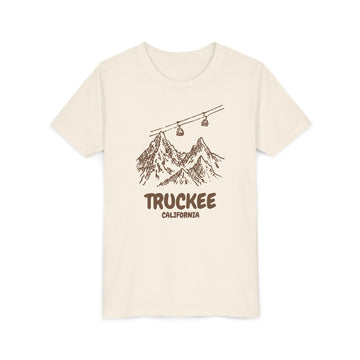 Truckee_California, California Youth T-Shirt — Vintage Gondola Ski Mountain Tee