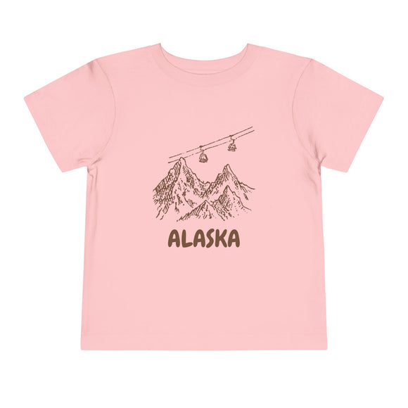 Alaska Toddler T-Shirt — Vintage Gondola Ski Mountain Tee