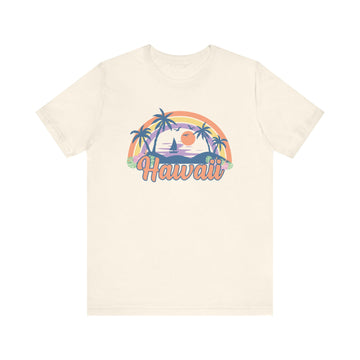 Buy natural Hawaii T-Shirt - Retro Beach Unisex Hawaii Shirt