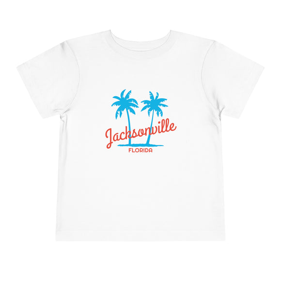Jacksonville, Florida Toddler T-Shirt - Retro Palm Tree Toddler Jacksonville Shirt