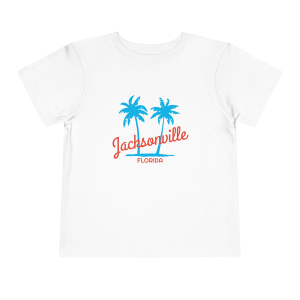 Jacksonville, Florida Toddler T-Shirt - Retro Palm Tree Toddler Jacksonville Shirt