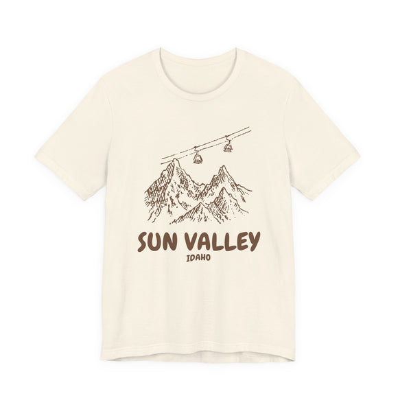 Sun Valley, Idaho Mountain T-Shirt — Vintage Gondola Ski Mountain Tee