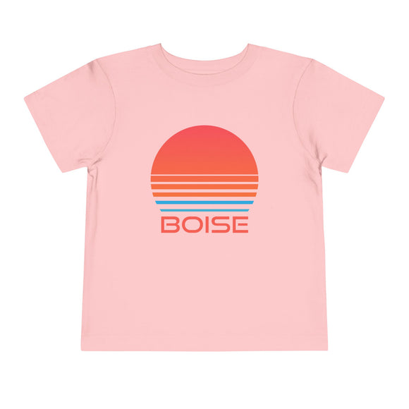 Boise, Idaho Toddler T-Shirt - Retro 80s Toddler Boise Shirt
