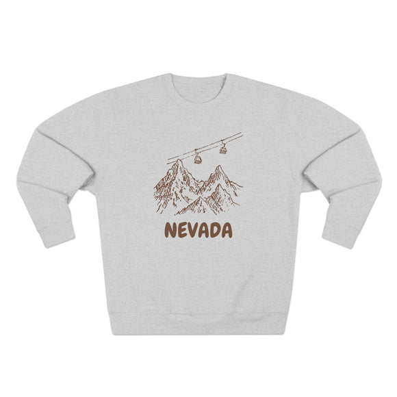 Premium Nevada Gondola Ski Mountain Sweatshirt
