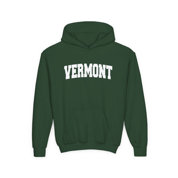 Vermont Youth Hoodie - Kids Vermont Hooded Sweatshirt