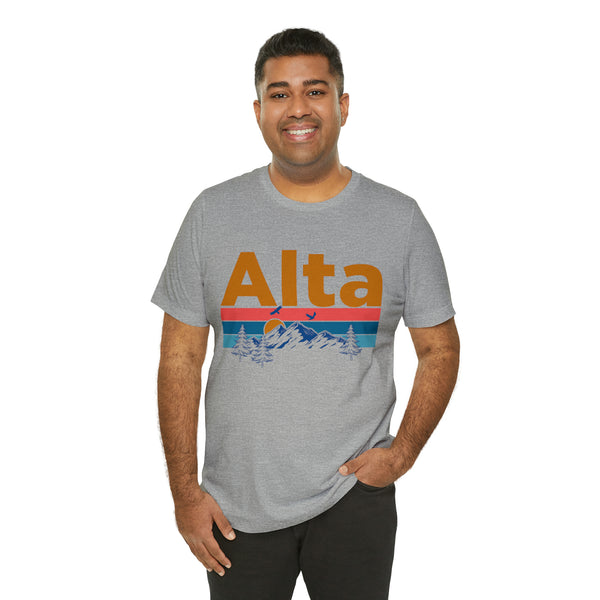 Alta, Utah Shirt - Mountain Sunset Unisex Alta T-Shirt