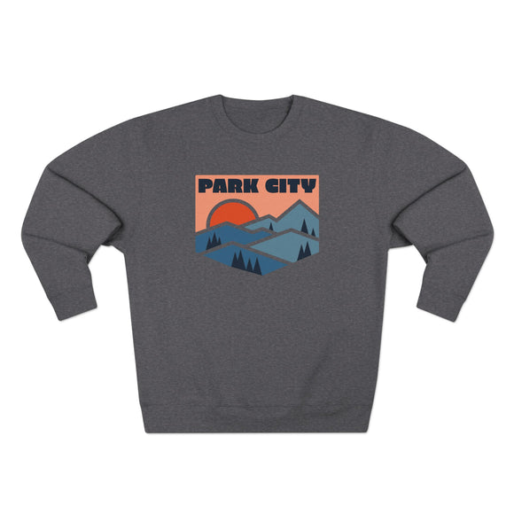 Premium Park City, Utah Mountain Graphic Sweatshirt