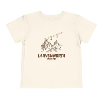 Leavenworth, Washington Toddler T-Shirt — Vintage Gondola Ski Mountain Tee