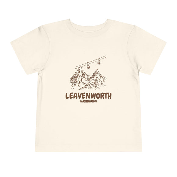 Leavenworth, Washington Toddler T-Shirt — Vintage Gondola Ski Mountain Tee