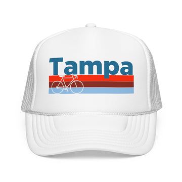Buy white Tampa, Florida Trucker Hat - Foam Tampa Bike Cap