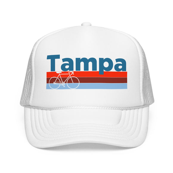 Tampa, Florida Trucker Hat - Foam Tampa Bike Cap