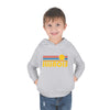 Illinois Toddler Hoodie - Retro Sunrise Unisex Illinois Toddler Sweatshirt