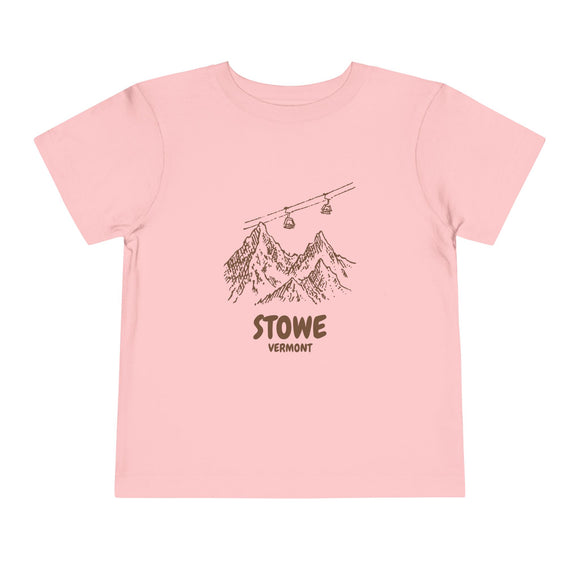 Stowe, Vermont Toddler T-Shirt — Vintage Gondola Ski Mountain Tee
