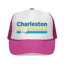 Charleston, South Carolina Retro Sailboat Trucker Hat-3