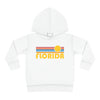 Florida Toddler Hoodie - Retro Sunrise Unisex Florida Toddler Sweatshirt