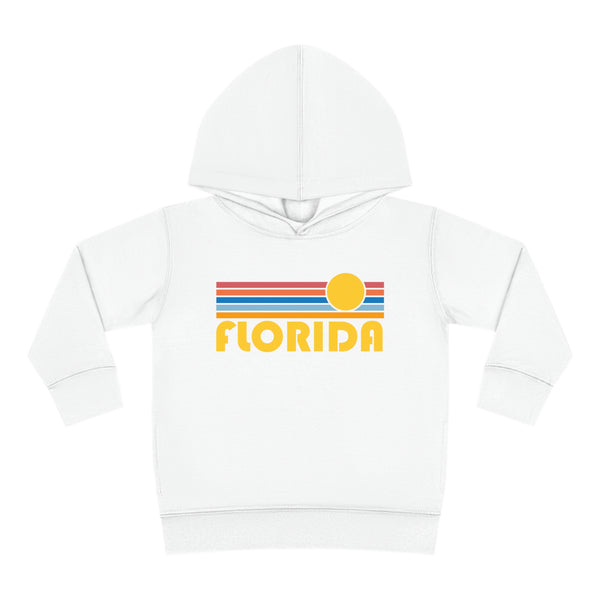 Florida Toddler Hoodie - Retro Sunrise Unisex Florida Toddler Sweatshirt