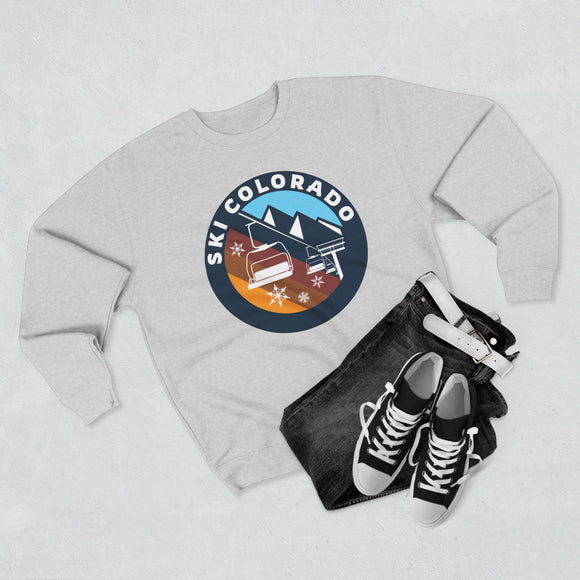 Premium Colorado Mountain Ski Lift Sweatshirt