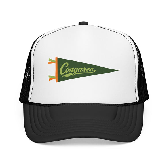 Congaree National Park Pennant Trucker Hat — Vintage Foam Mesh Cap